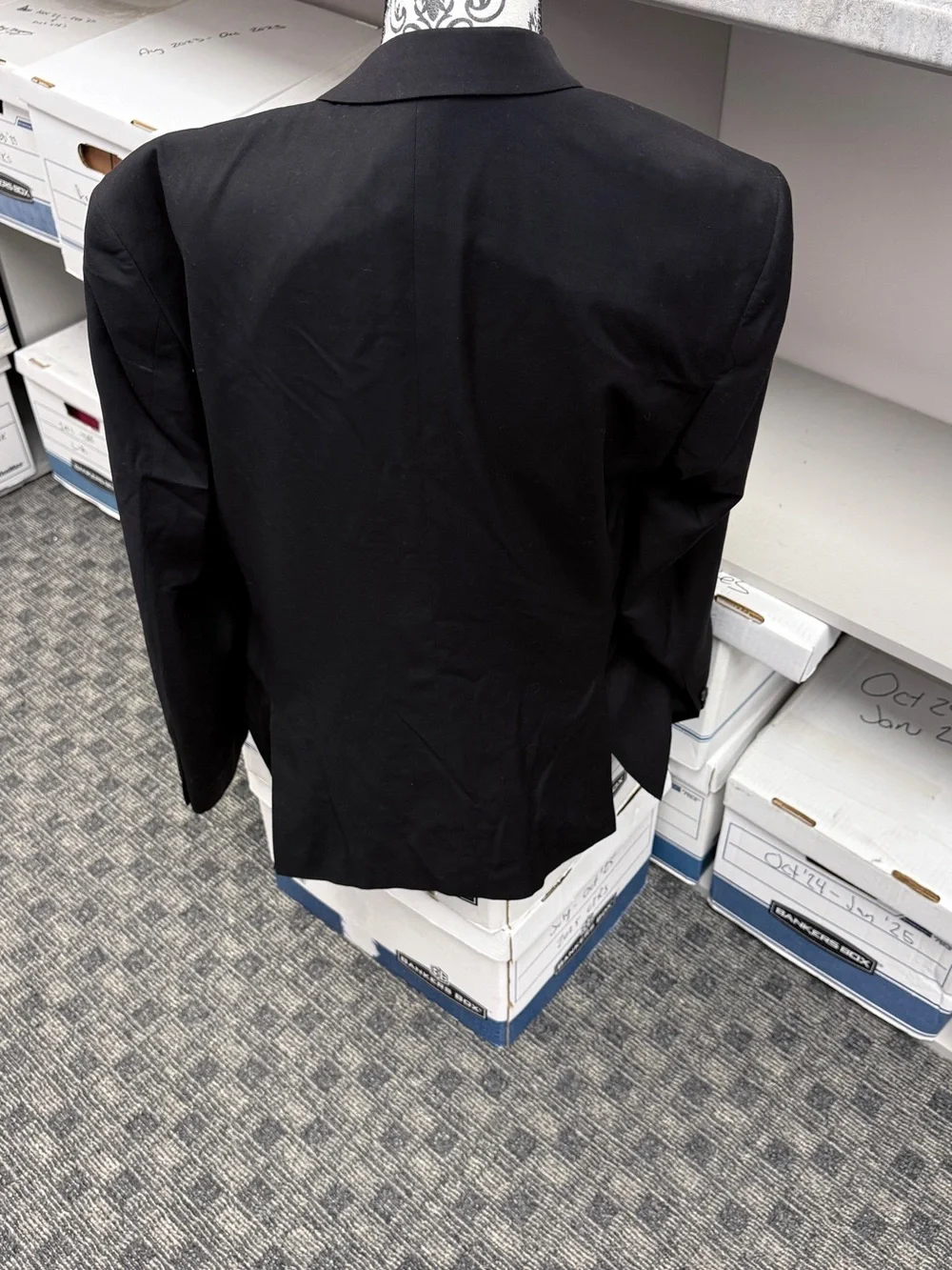 Egara Extreme Slim Fit Black Blazer Sport Coat 44 Long